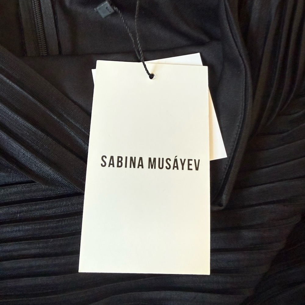 Sabina Musayev Black Textured Mini Skirt - Picture 6 of 7